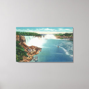American and Horseshoe Falls Canvas Print