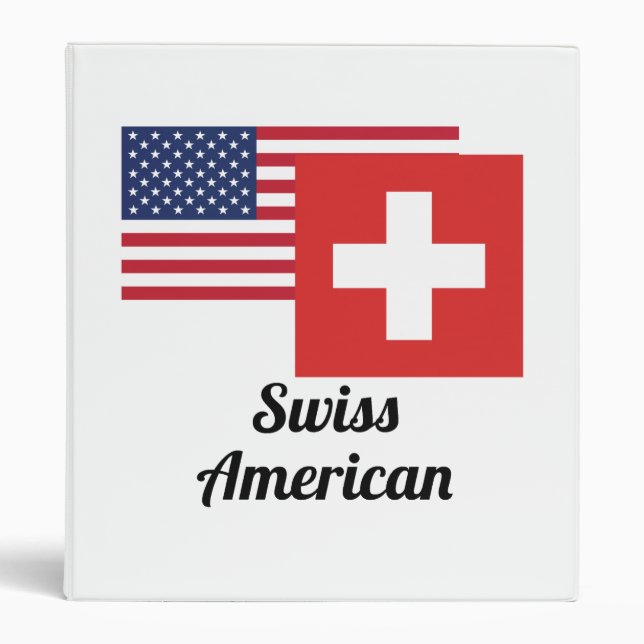 American And Swiss Flag Binder (Front)