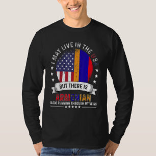 American Armenian Home In Us Patriot American Alba T-Shirt