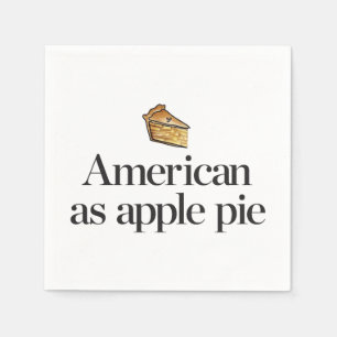 American as Apple Pie Napkin