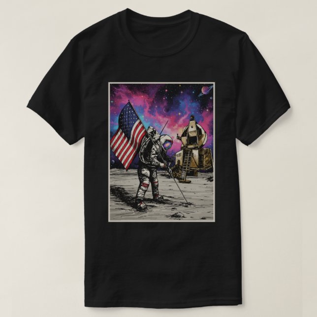  American Astronaut T-Shirt (Design Front)
