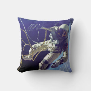 American Astronaut Throw Pillow