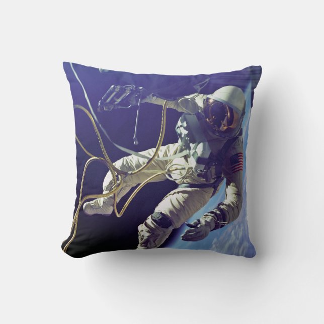 American Astronaut Throw Pillow (Front)