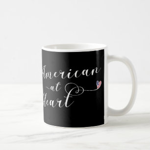 American At Heart Mug, USA Coffee Mug