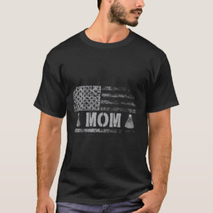 American Badminton Mom Usa Flag Team Badminton T-Shirt