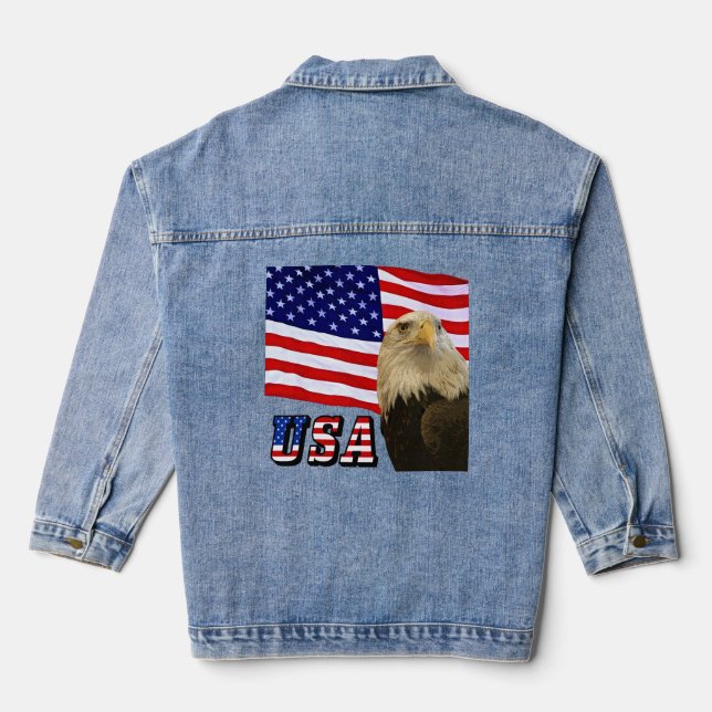 American Bald Eagle, Drapeau, États-Unis Drapeau f (Verso)
