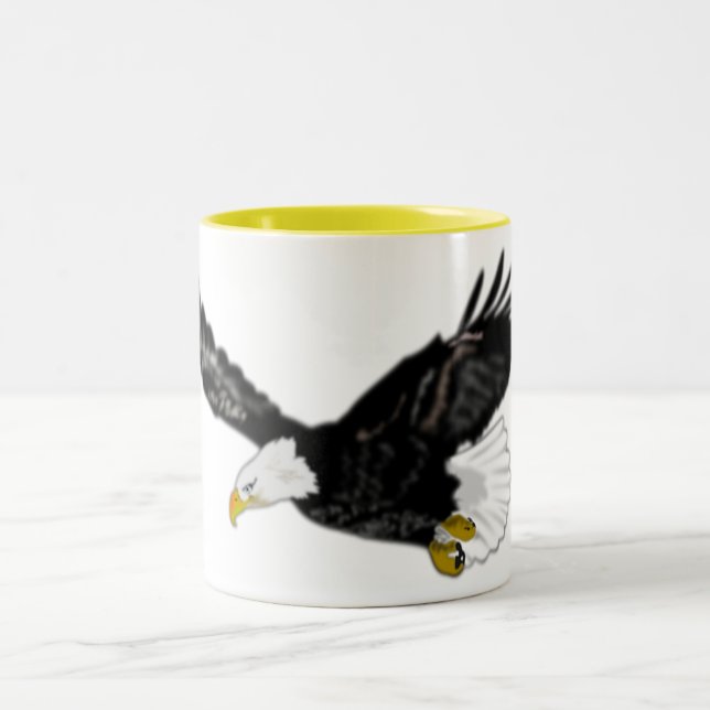 American Bald Eagle Flying Coffee Mug (Center)
