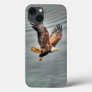 American Bald Eagle Flying Over Ocean iPhone 13 Case
