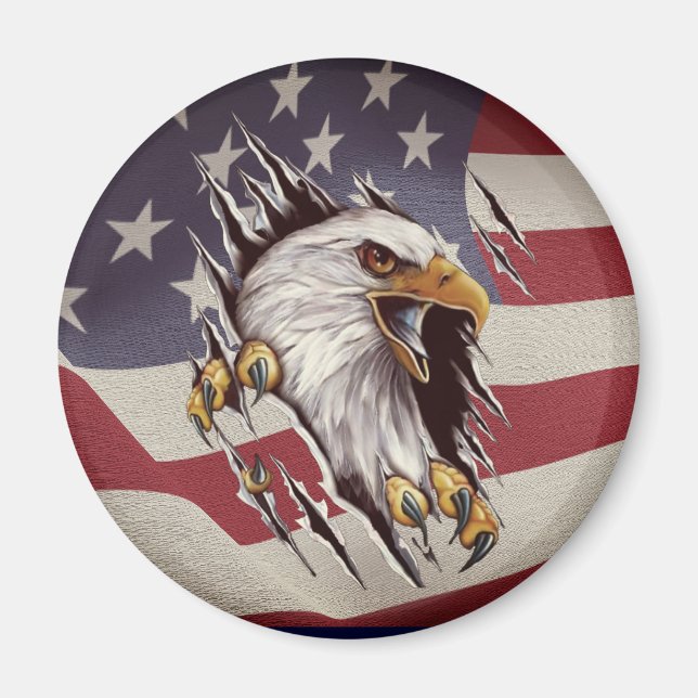 American Bald Eagle Freedom Magnet (Front)