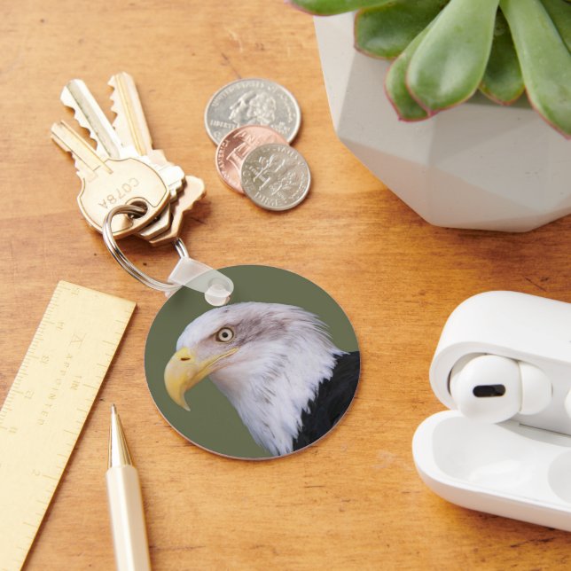 American Bald Eagle Head Keychain (Desk)