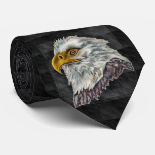 American Bald Eagle Illustration Neck Tie