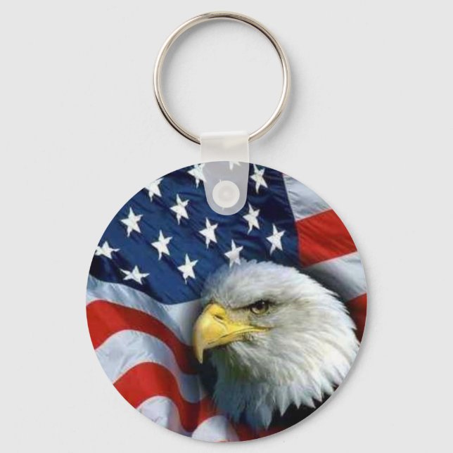 american bald eagle keychain (Front)