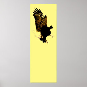 American Bald Eagle Landing Poster