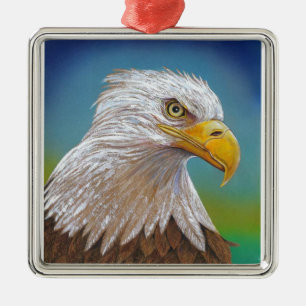American Bald Eagle Metal Ornament