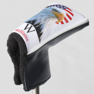 AMERICAN BALD EAGLE Monogram  Golf Head Cover