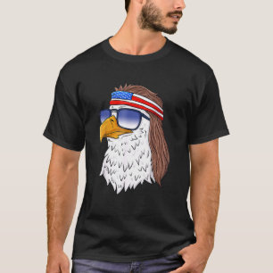 American Bald Eagle Mullet 4th Of July Funny Usa P T-Shirt