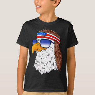 American Bald Eagle Mullet 4th Of July Funny Usa T-Shirt