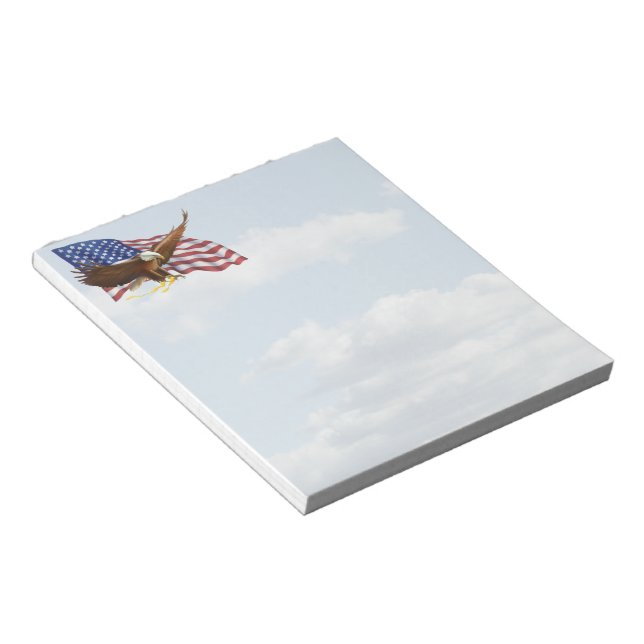 American Bald Eagle Notepad (Angled)