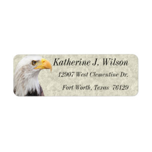 American Bald Eagle Personal Mailing Labels