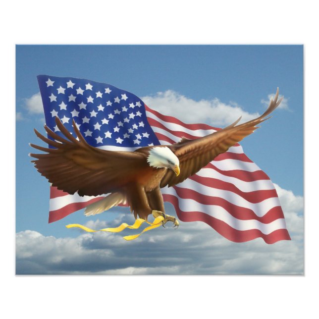 American Bald Eagle Photo Print (Front)