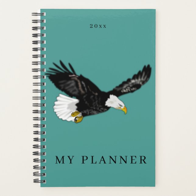 American Bald Eagle Planner Personalized (Front)