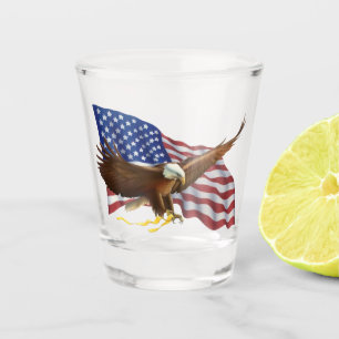 American Bald Eagle Shot Glass