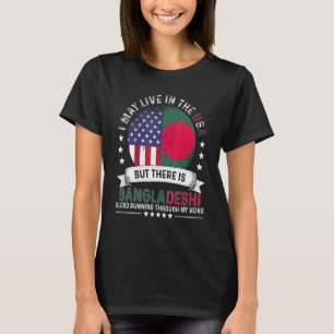 American Bangladeshi Home In Us Patriot Bangladesh T-Shirt