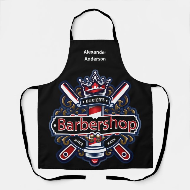 American Barber Personalize Apron (Front)