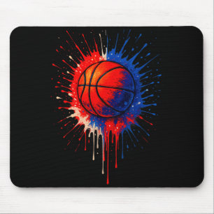 American Basketball Splash Ball Player Team Kids B Mouse Pad