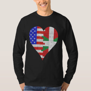 American Basque Flag Heart T-Shirt