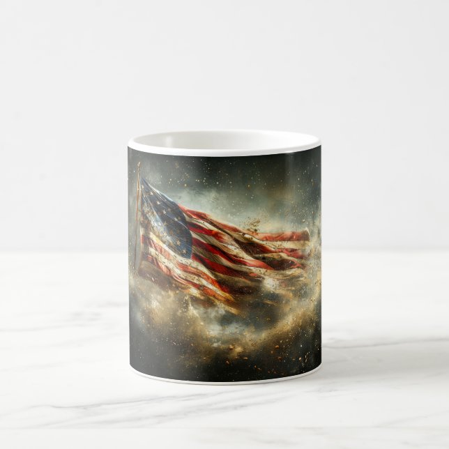 American Battle Flag Coffee Mug (Center)