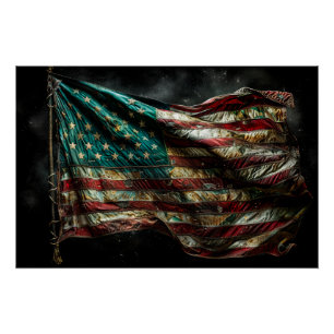 American Battle Flag Poster