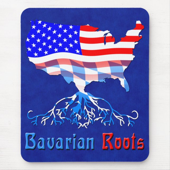 American Bavarian Roots Mousemat Mouse Pad (Front)