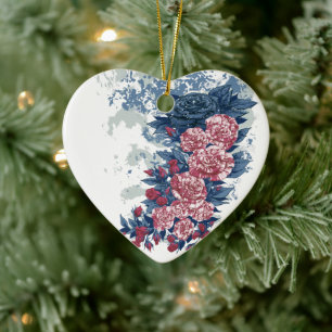 American Beauty Ceramic Ornament