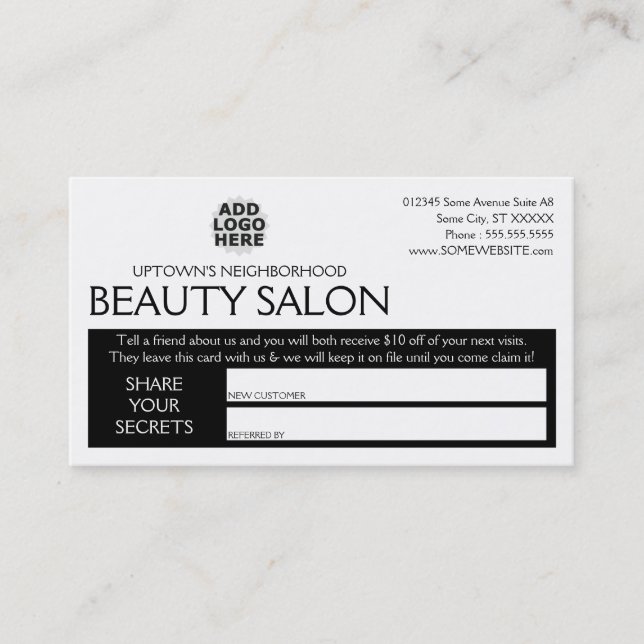 american beauty referral program (Front)