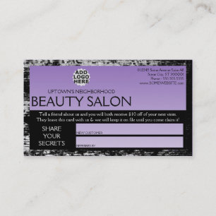 american beauty secrets referral program card