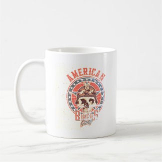 American Biker Gang Retro Skull Tee Coffee Mug