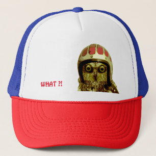 AMERICAN BIKER OWL TRUCKER HAT