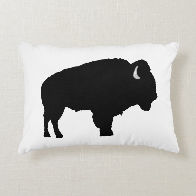 American Bison Decorative Pillow (Front)