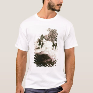 American Bison Hunters (b/w photo) T-Shirt