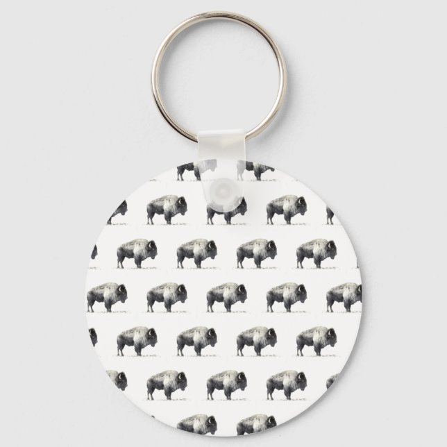 American Bison Keychain (Front)