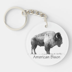 American Bison Keychain