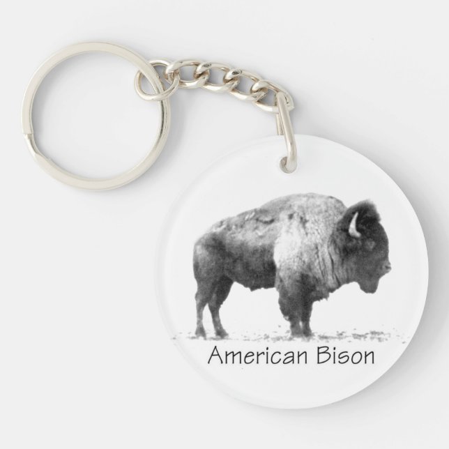 American Bison Keychain (Front)