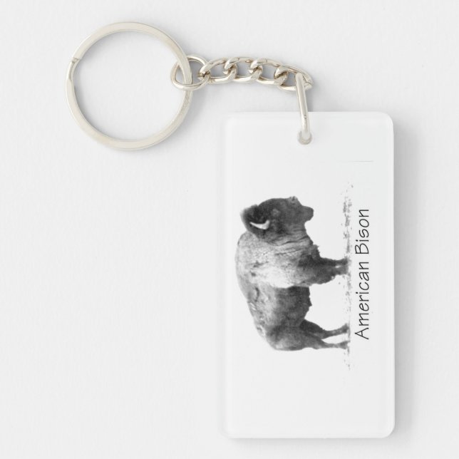 American Bison Keychain (Front)
