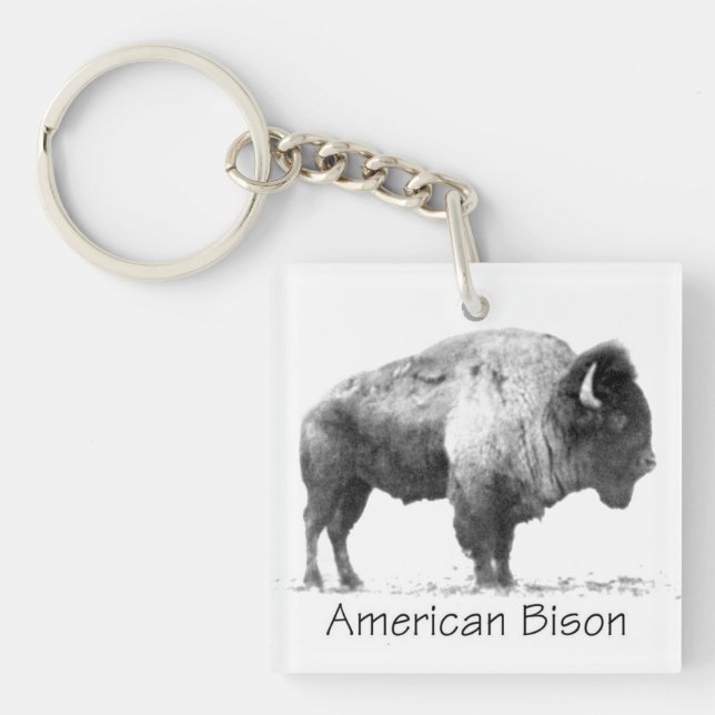 American Bison Keychain (Front)