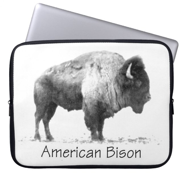 American Bison Laptop Sleeve (Front)