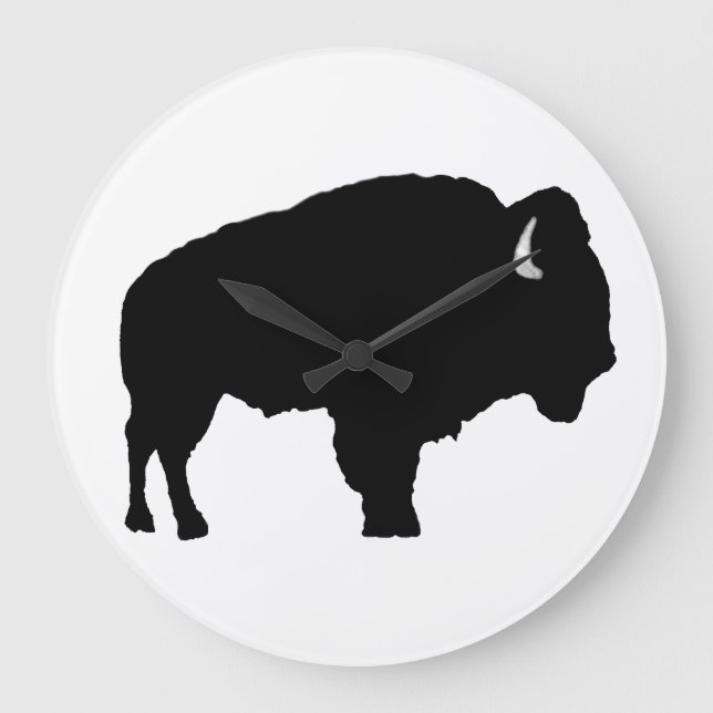 American Bison Large Clock (Front)