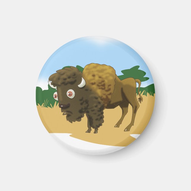 American Bison Magnet (Front)
