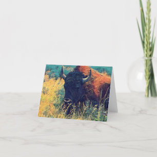American Bison Note Card