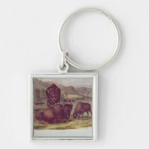 American Bison or Buffalo Keychain